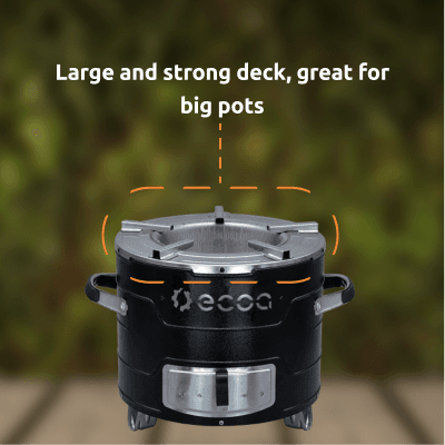 Large and strong deck, great for big pots