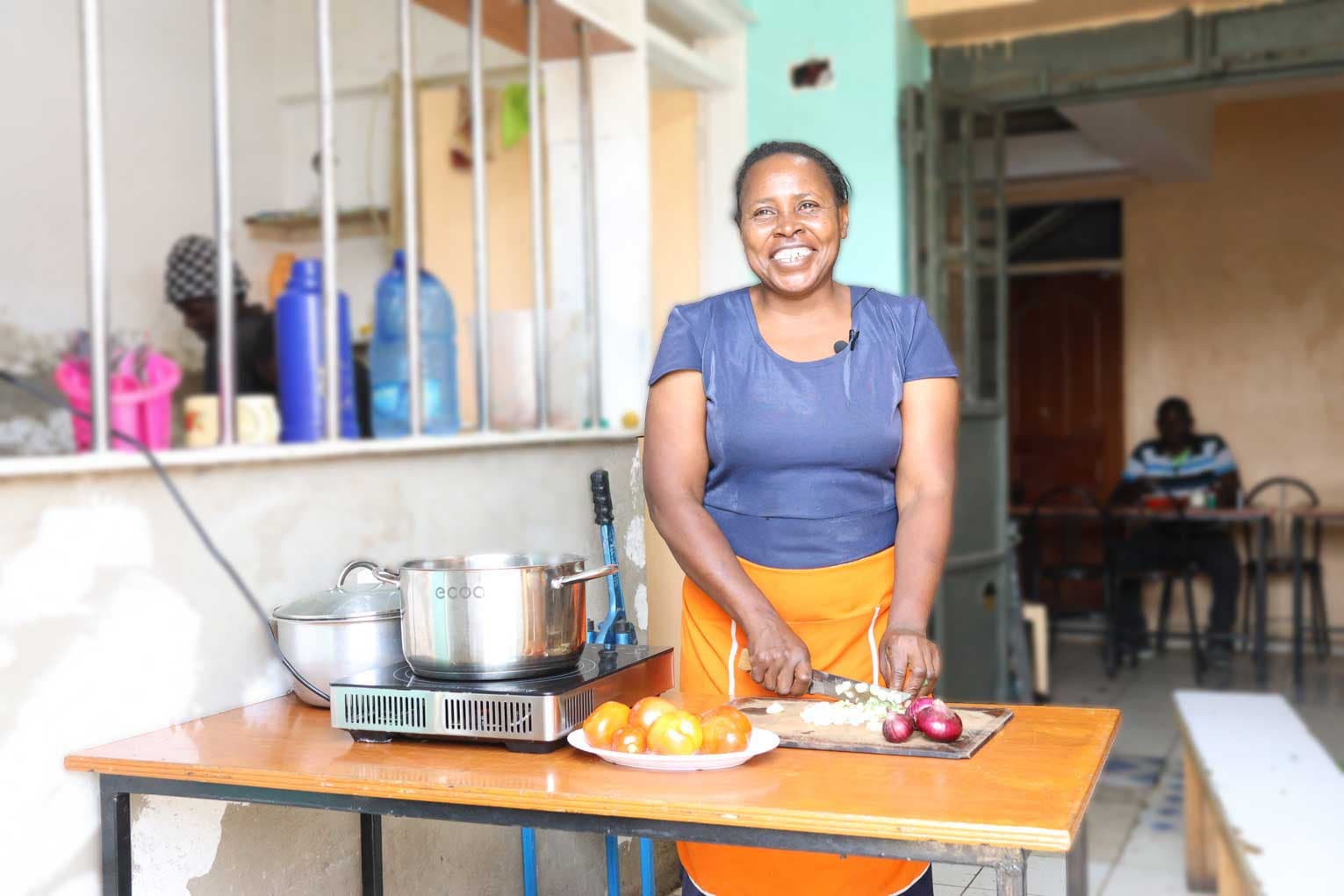 Risper Michira ecoa induction burn manufacturing cookstove
