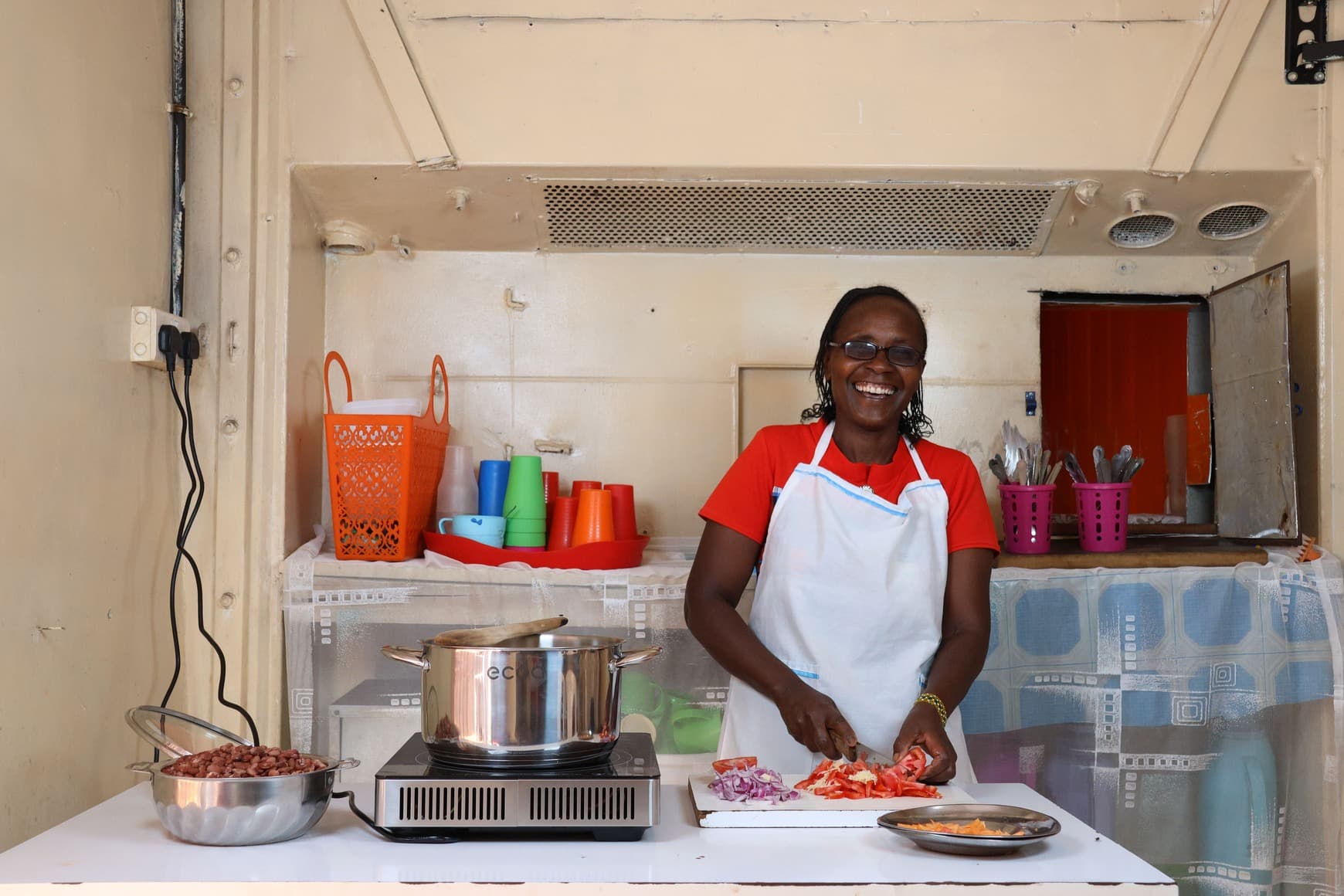 Rose Chege ecoa induction burn manufacturing cookstove